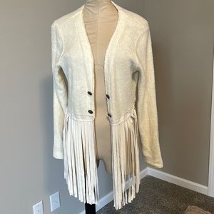 Vocal suede fringe jacket